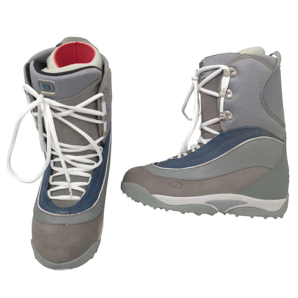 NEW Burton Freestyle Snowboard Boots! 8.5 Gray & Blue Traditional Lace